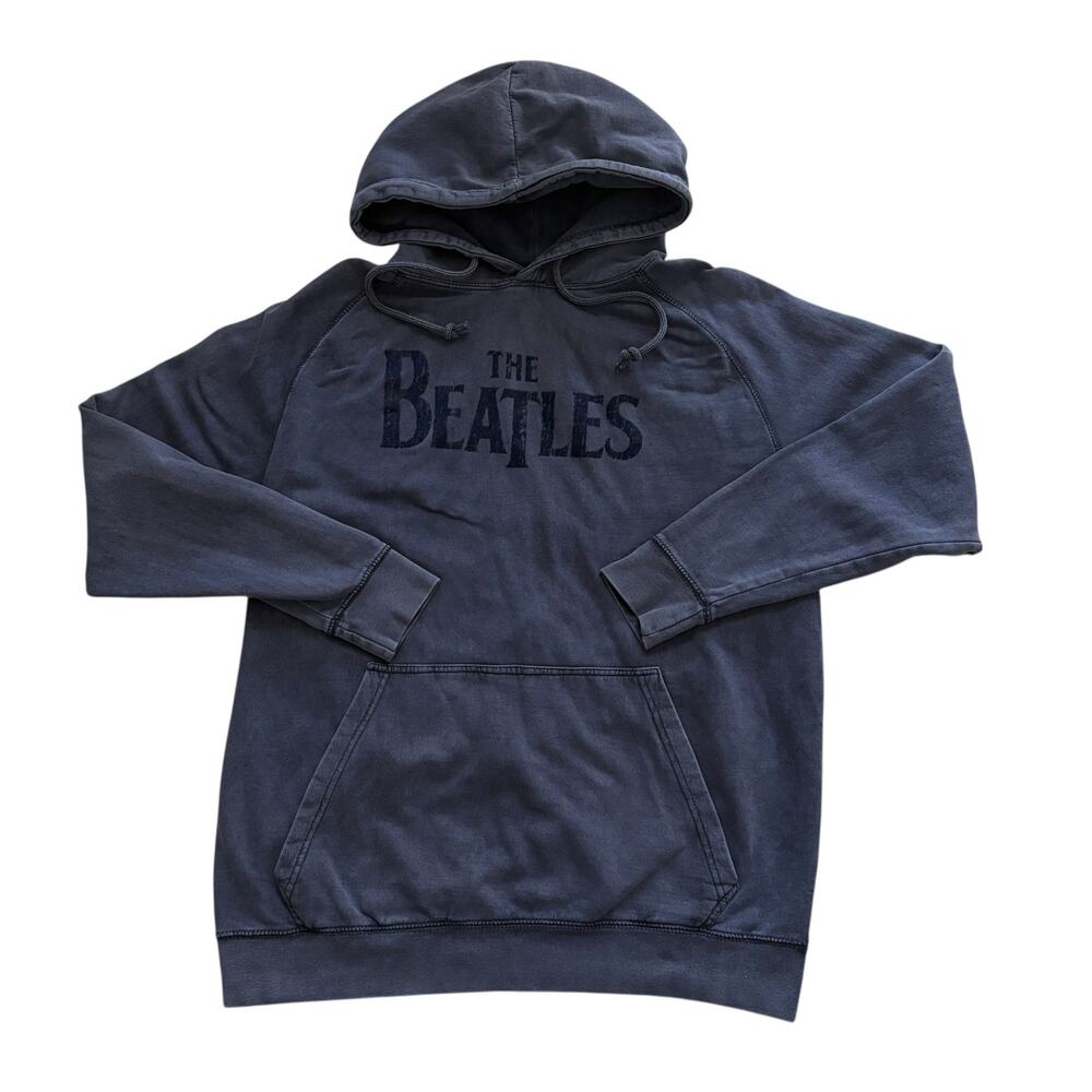 The Beatles Hoodie Sweatshirt Pullover Band Logo Graphic L Spell Out Streetwear